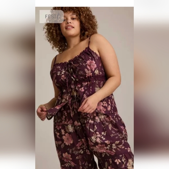 🍁🍁🌟 2 PIECE NWT SET TORRID FESTI 2 Piece Set 1x Pants 3x Top - Picture 4 of 5